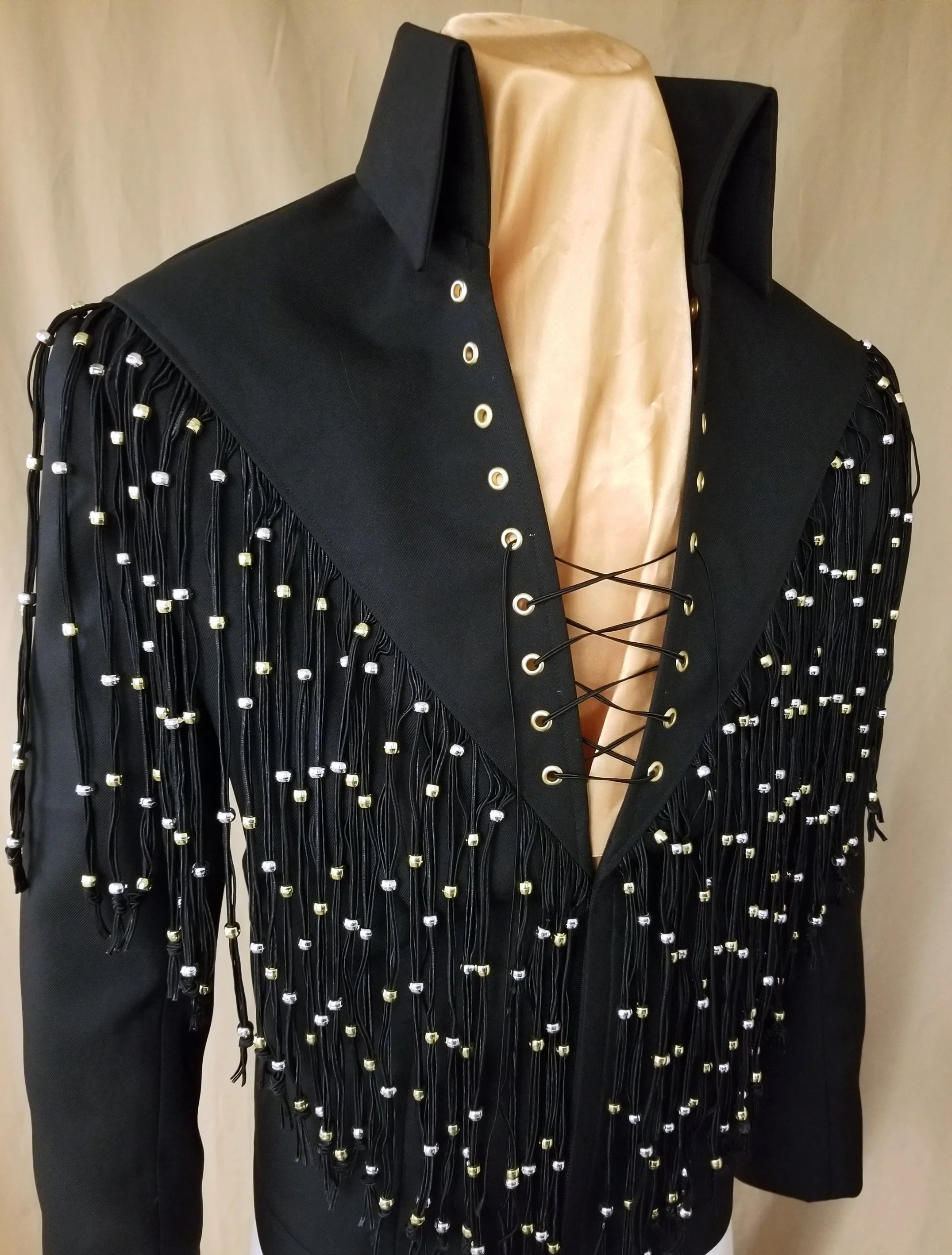 Fringe Jacket (Black) — B&K Enterprises Costume Company